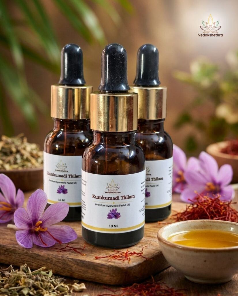 vedakshethra’s kumkumadi thilam – beauty, pigmentation & dar vedakshethra’s kumkumadi thilam – Best Ayurvedic products in Bangalore